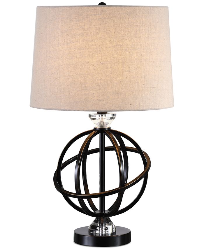 Metal orb table lamp hot sale