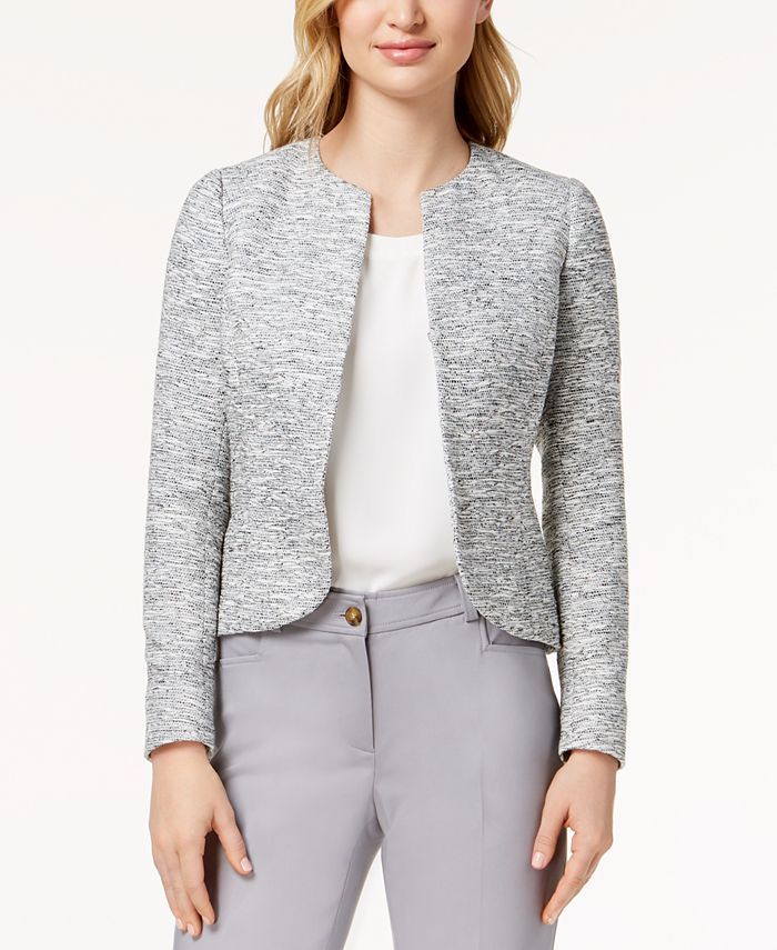 Anne Klein Tweed Jacket - Macy's