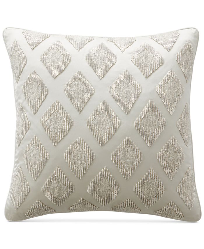Hotel Collection CLOSEOUT! Gilded Geo 18" Square Decorative Pillow, Created for Macy's Macy's