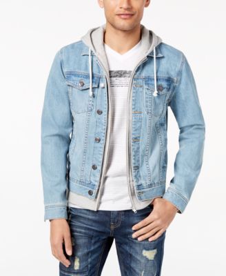 men's layered jacket with hood