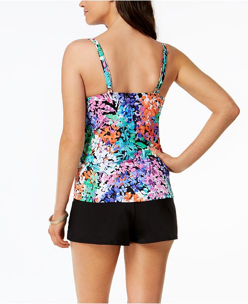 Swim Solutions PullOn Board Shorts, Created for Macy's Swimwear Women Macy's