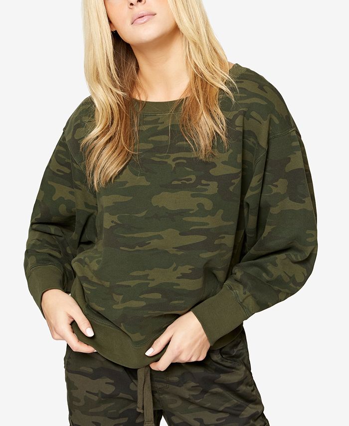Sanctuary on sale camo sweatshirt