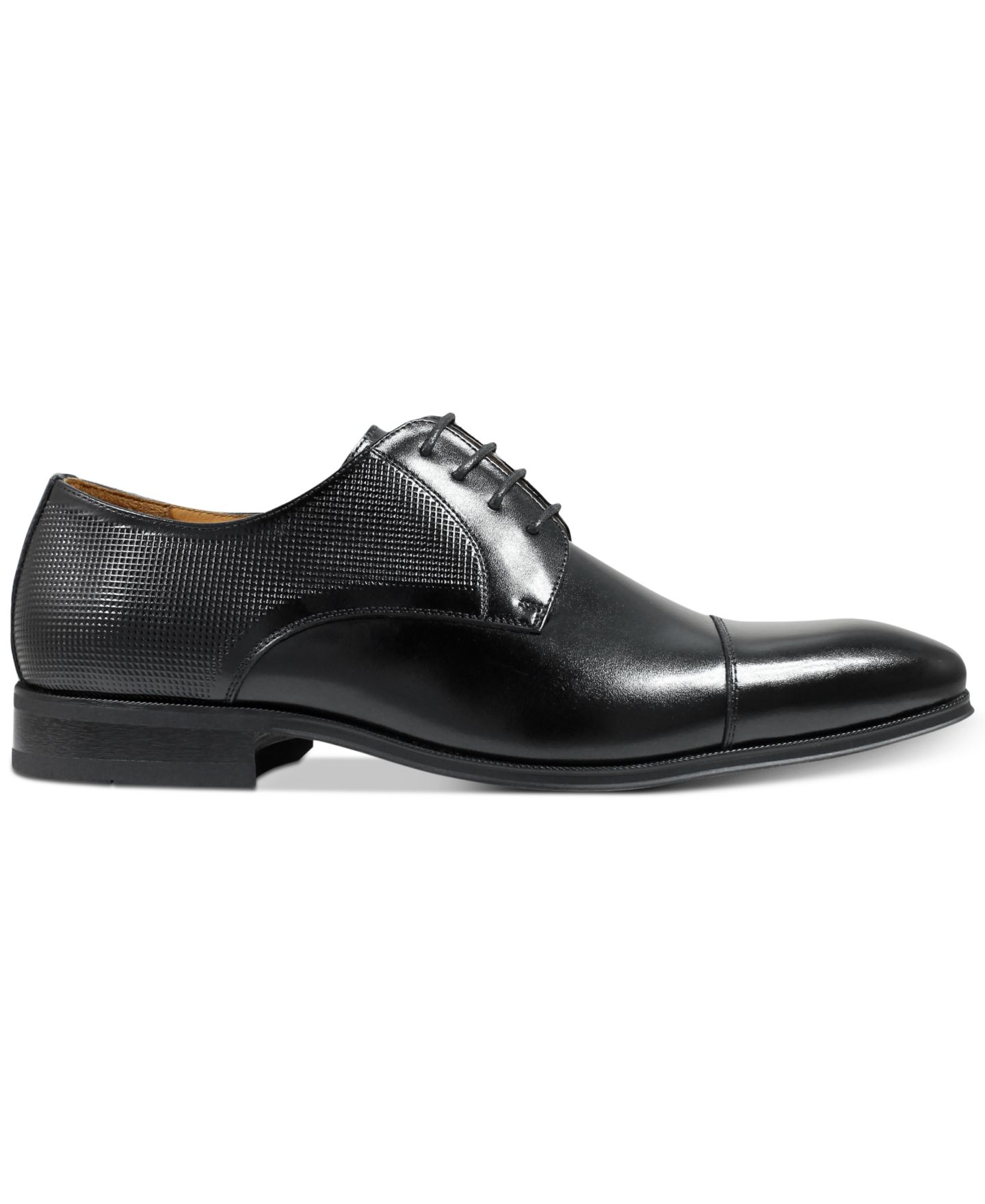 Мужские лоферы Florsheim Men's Calipa Cap-Toe Oxfords, цвет: Чёрный — фото 2