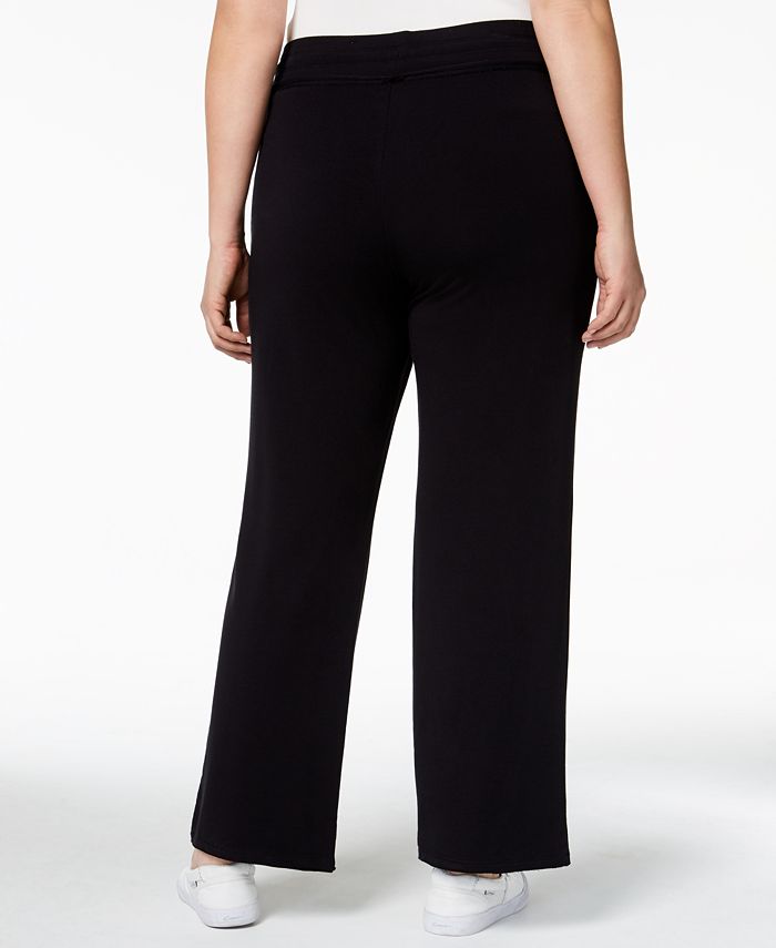 Style & Co Plus Size High-Rise Boot-Cut Sweatpants, Created for Macy's ...