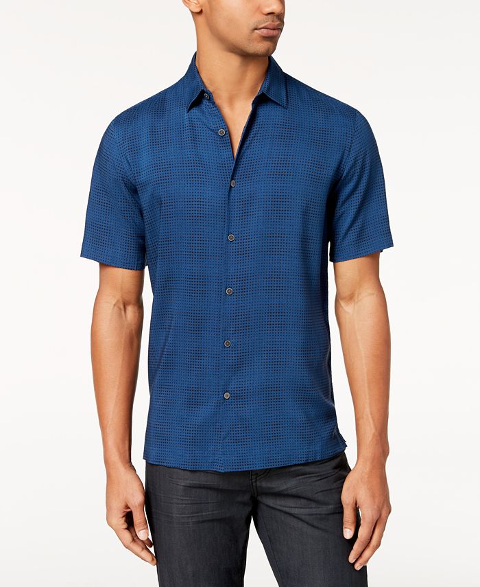 Alfani Men's Geo-Print Shirt, Created for Macy's & Reviews - Casual ...