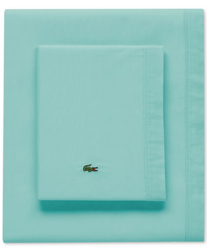 Lacoste Home CLOSEOUT! Lacoste Solid Cotton Percale King Sheet Set Macy's