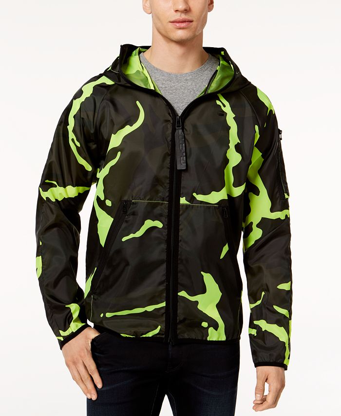 G-Star Raw Men's Strett Neon Camouflage Hooded Jacket - Macy's