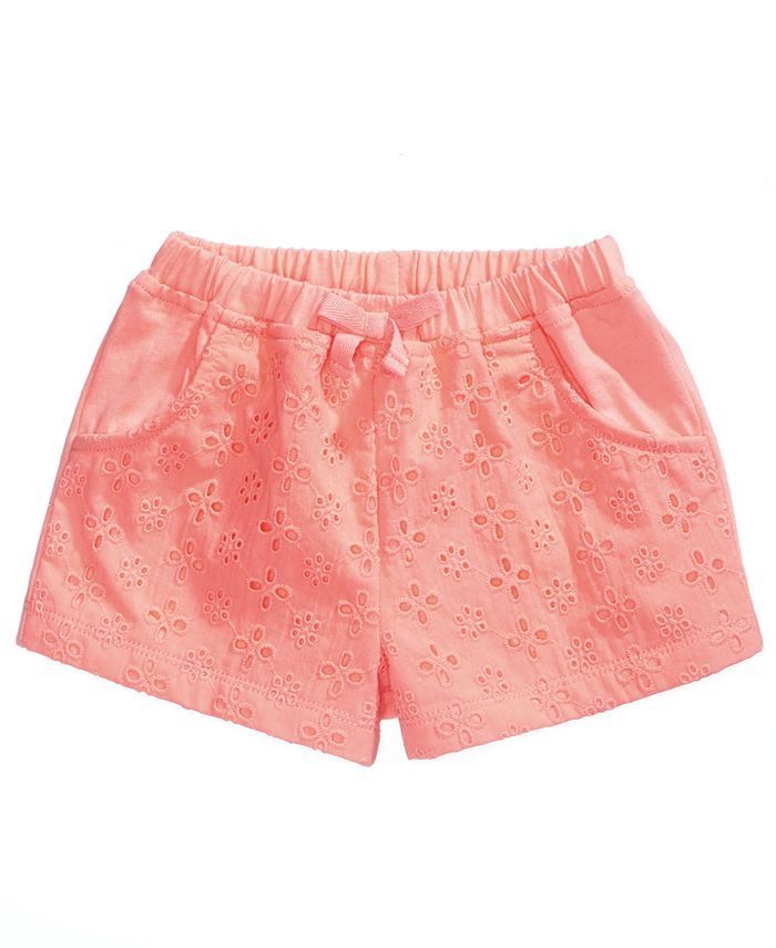 First Impressions Cotton Eyelet Shorts, Baby Girls Macy's