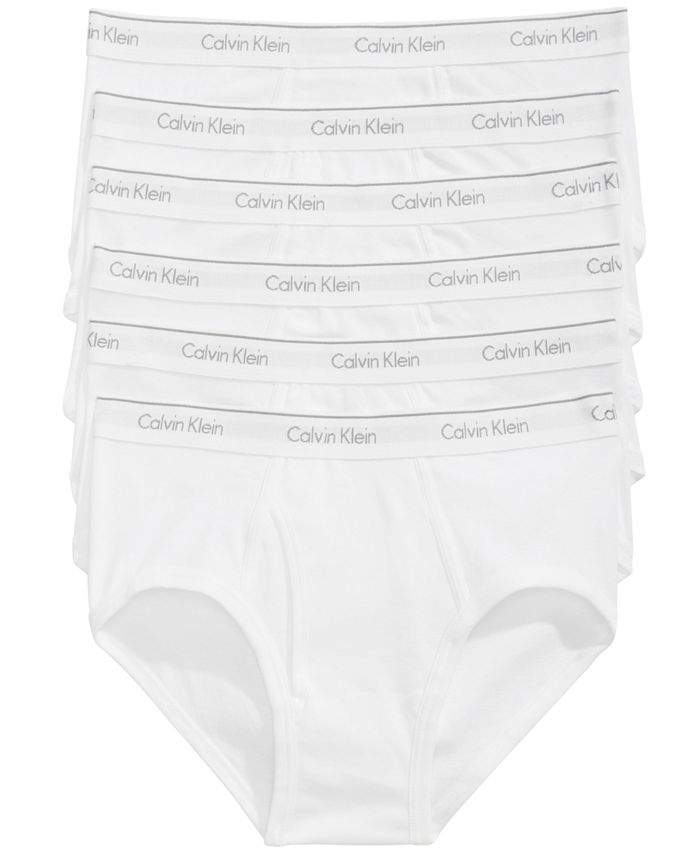 Calvin Klein Men's Cotton Briefs, 6 Pack Reviews - Underwear & Socks - Men - Macy's