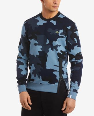 Kikker Rijk zuigen Lacoste LIVE Men's Camouflage-Print Fleece Sweatshirt - Macy's