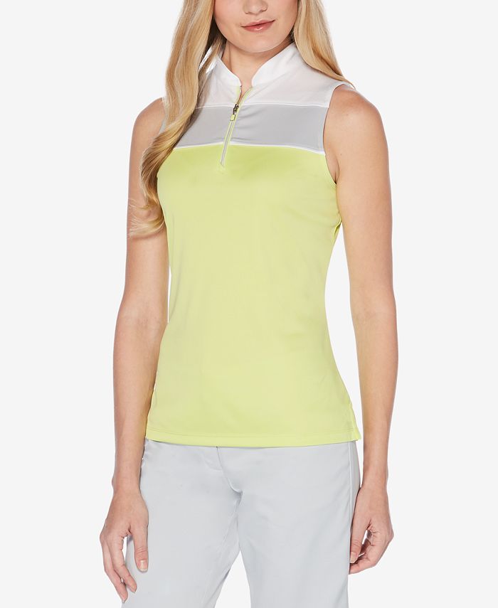 PGA TOUR MockNeck QuarterZip Golf Top Macy's