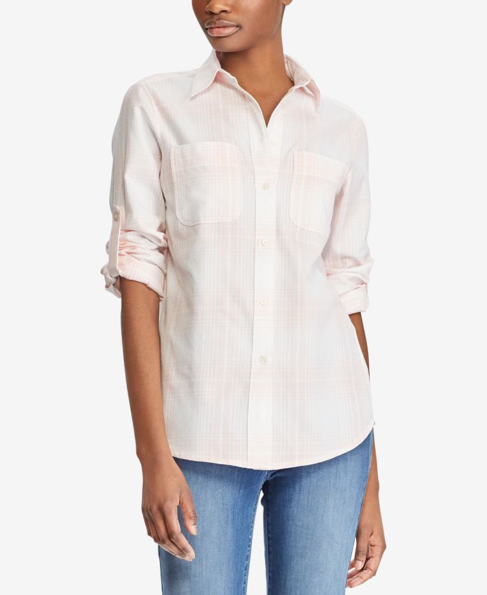 Lauren Ralph Lauren Petite Cotton Shirt Macy's
