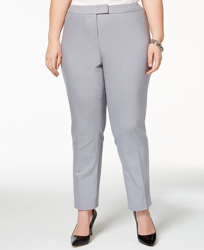 Anne Klein Bowie Plus Size Ankle Pants - Macy's