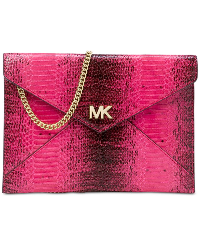 Michael kors barbara medium envelope clutch top