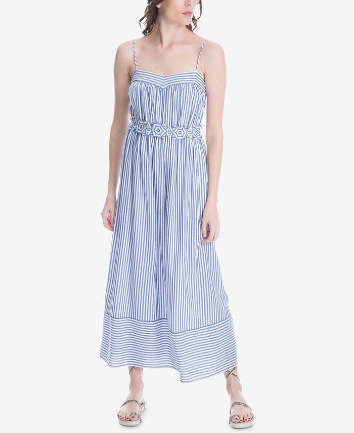 Max studio striped maxi dress hotsell