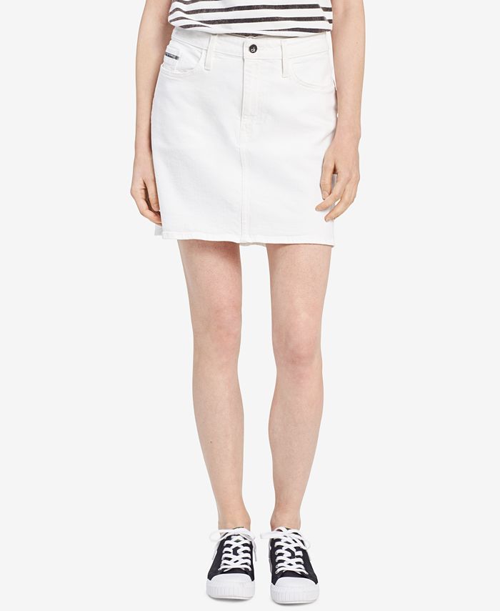 Calvin Klein Jeans Denim Mini Skirt & Reviews - Skirts - Women - Macy's