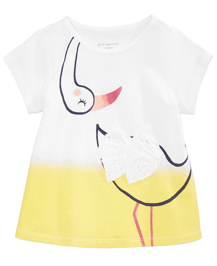 First Impressions GraphicPrint Cotton TShirt, Baby Girls, Created for Macy's Macy's