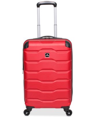 red hard shell suitcase