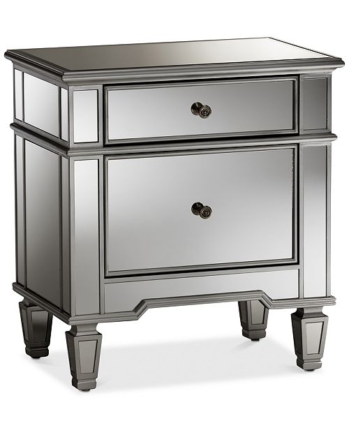 Furniture Sussie Mirrored Nightstand Reviews Furniture Macy S
