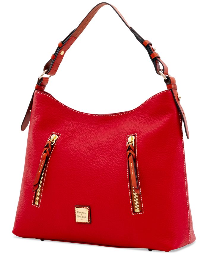 Dooney & Bourke Patterson Cooper Pebble Leather Hobo - Macy's