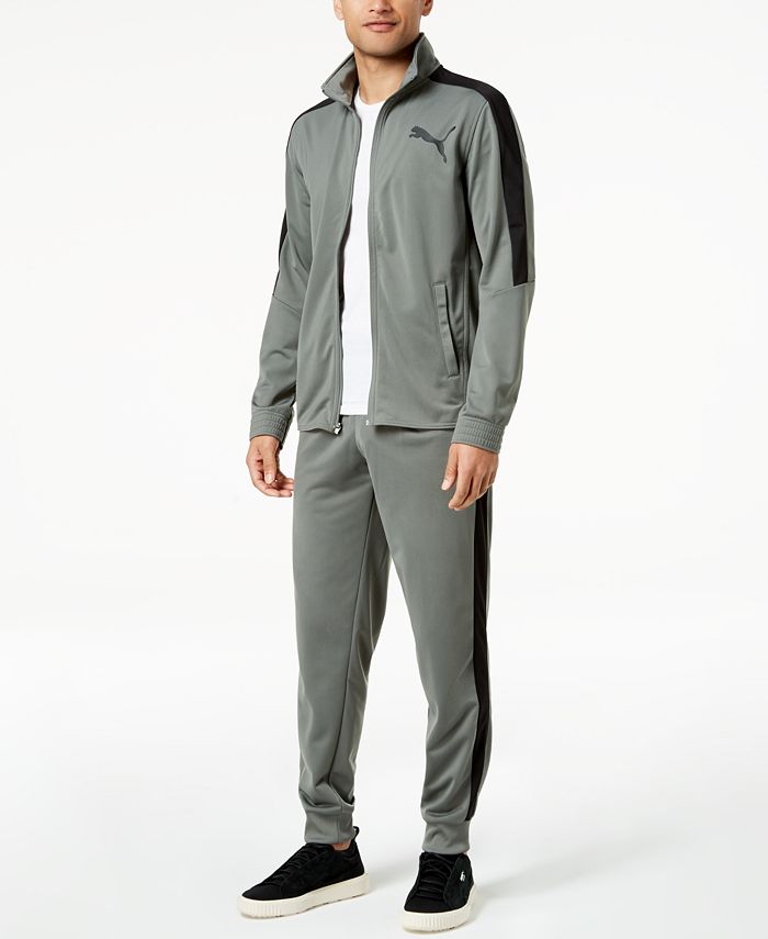 Puma mens sweatpants sales zipper