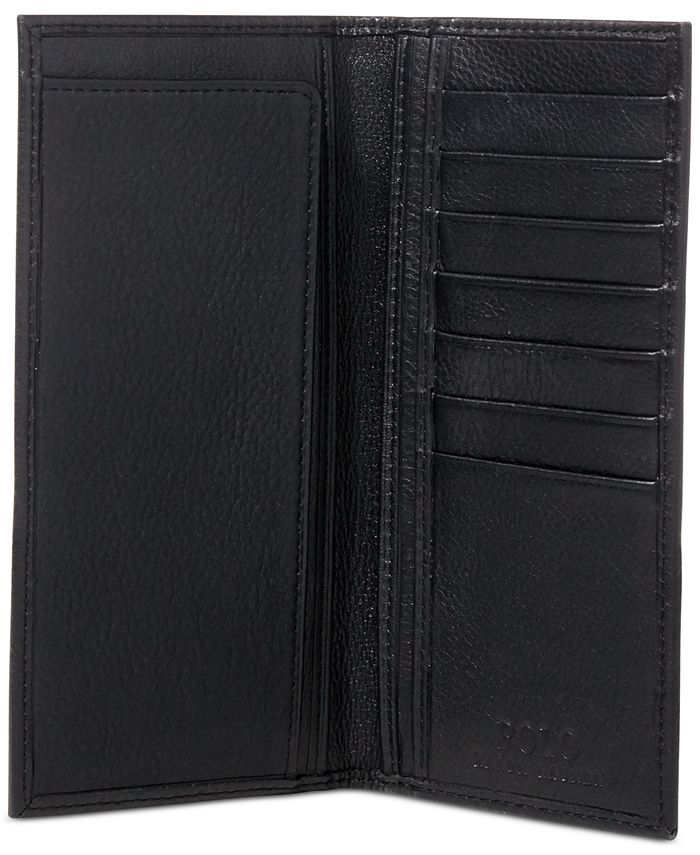 Polo Ralph Lauren Men's Wallet, Narrow Pebbled Wallet - Macy's
