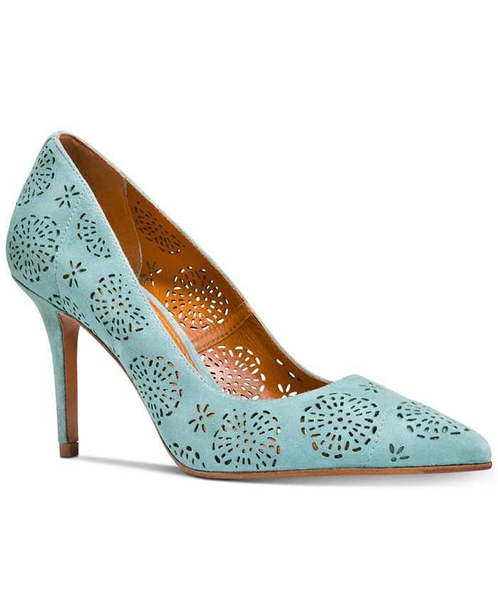 COACH Waverly Perforated Pumps - Macy's
