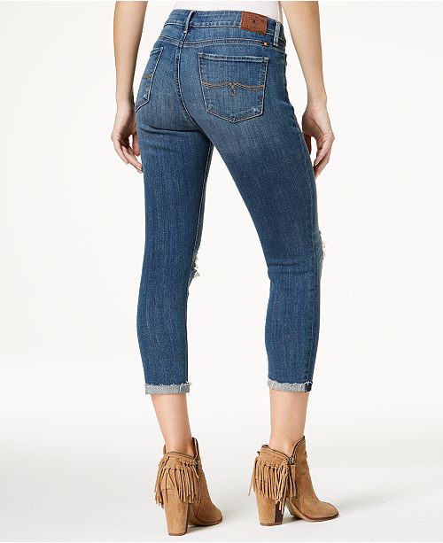 Lucky Brand Lolita Ripped Cropped Skinny Jeans & Reviews - Jeans ...
