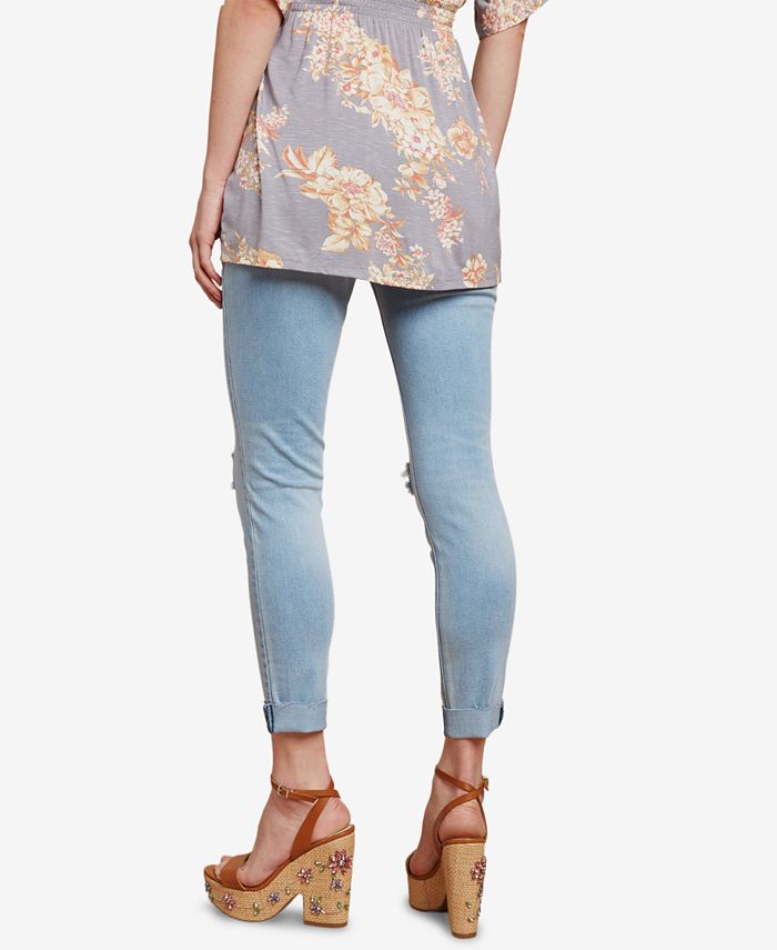 Jessica Simpson Maternity Cropped Skinny Jeans Macy's