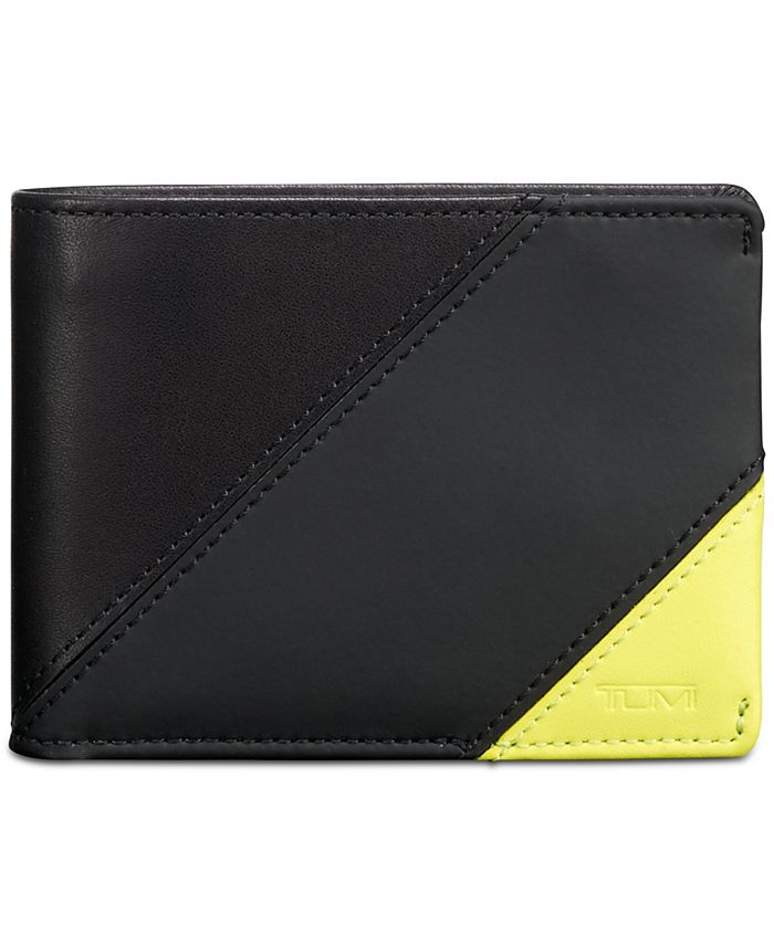 Tumi Men's Colorblocked Double Billfold Leather Wallet - Macy's