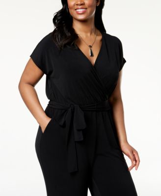 Alfani Petite Cold-Shoulder Wide-Leg Jumpsuit, Created For Macy's - Macy's-566495