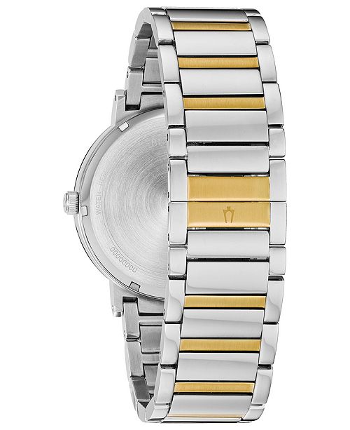 Bulova Men's Futuro Diamond-Accent Two-Tone Stainless Steel Bracelet