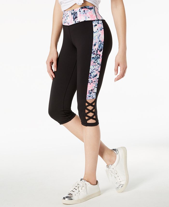 Material Girl Active Juniors' Cage Cropped Leggings, Created for Macy's ...