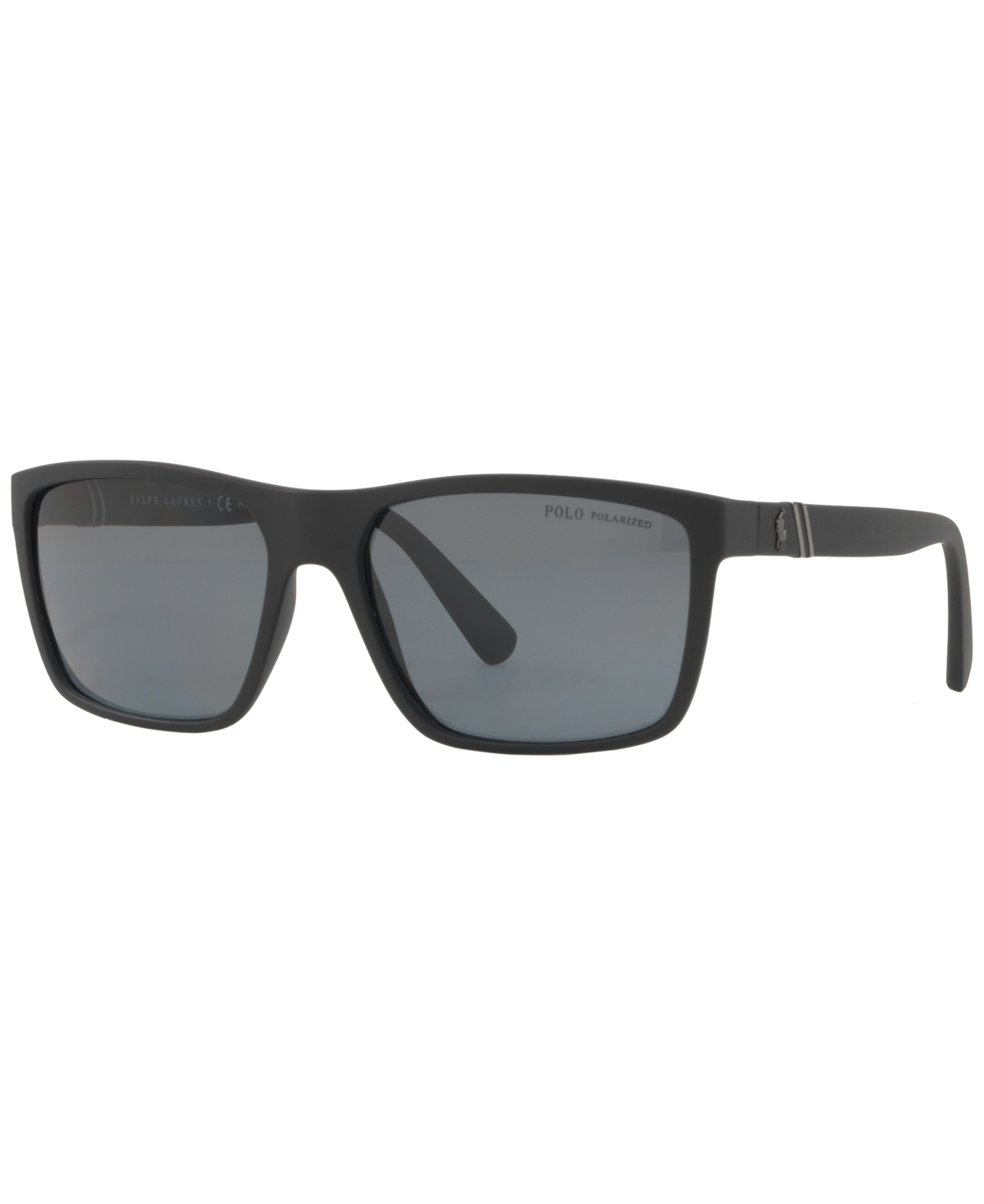 Polo Ralph Lauren Polarized Sunglasses, Ph4133 In Gray Polar,black Matte