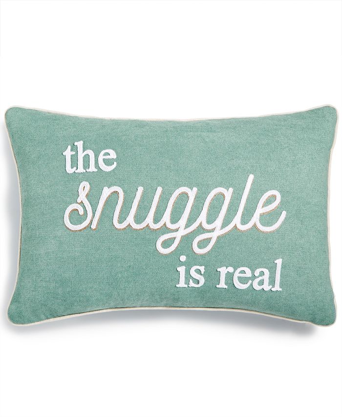 Lacourte LAST ACT! The Snuggle Is Real 16" x 24" Embroidered Chenille