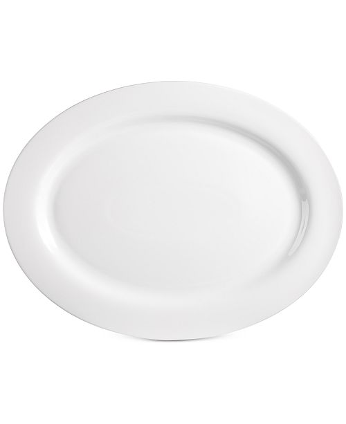 Martha Stewart Collection Whiteware Oval Platter, Created for Macy's