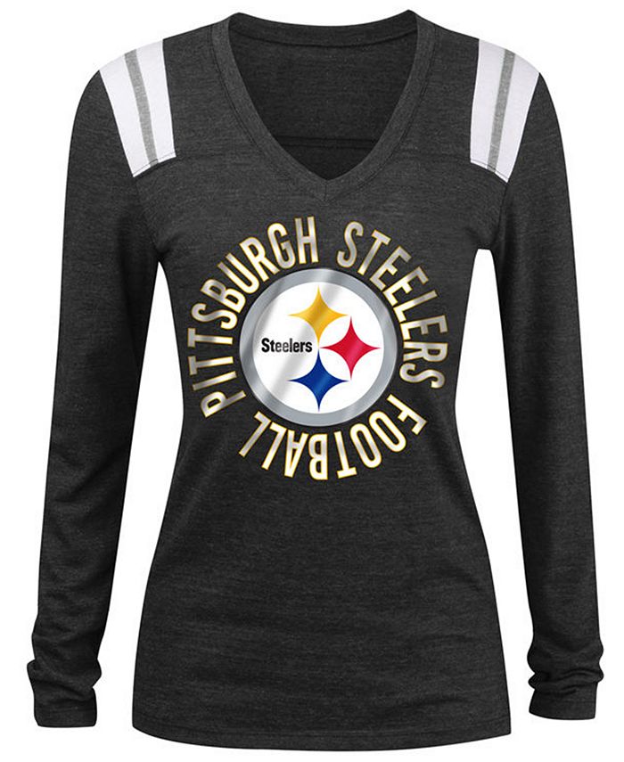 Pittsburgh Steelers Women's 5th & Ocean Jersey Long Sleeve T-Shirt