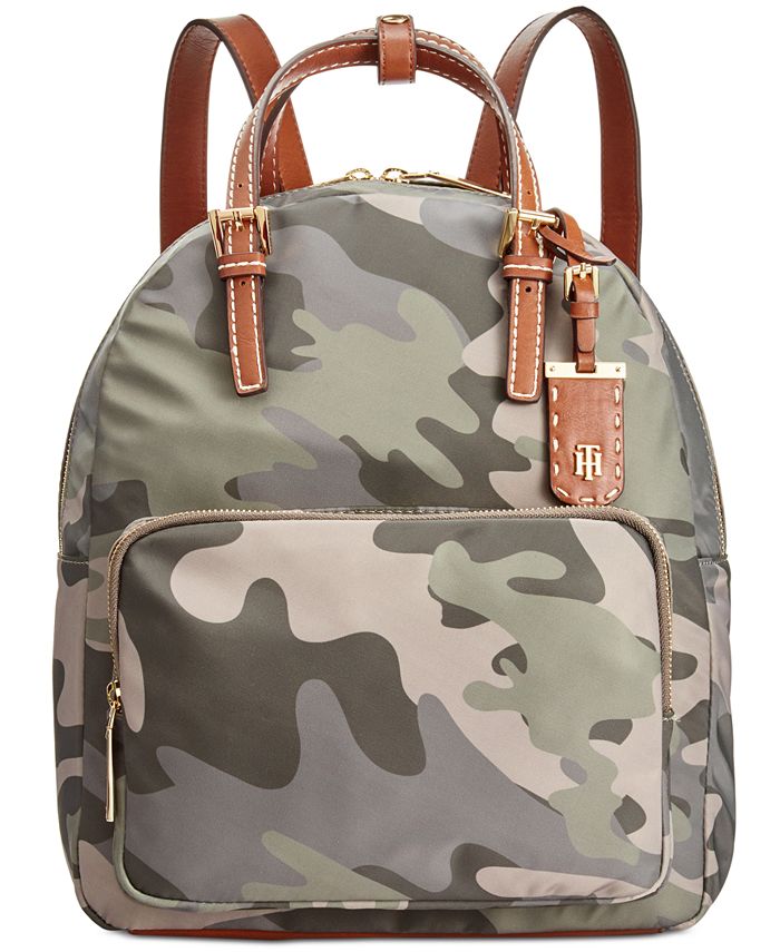 Tommy Hilfiger Julia Medium Camo Double Handle Backpack Macy's