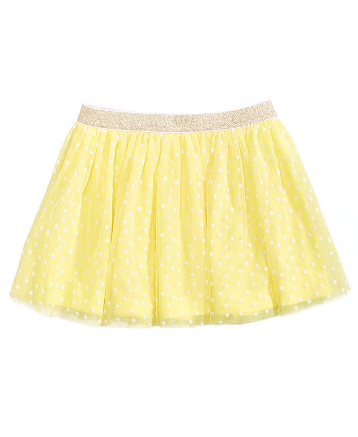 Epic Threads Flocked Dot-Print Skirt, Toddler Girls, Created for Macy's ...