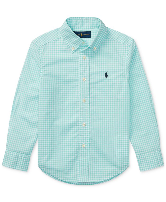 Polo Ralph Lauren Ralph Lauren Plaid Cotton Shirt, Toddler Boys - Macy's