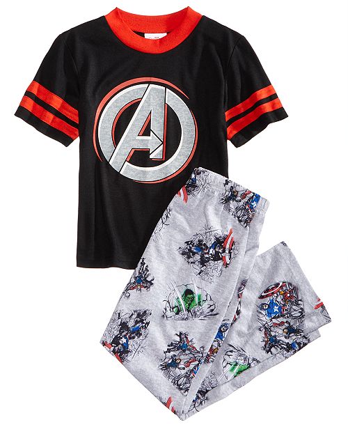 Marvel 2 Pc Avengers Pajama Set Big Boys Created For Macy S Reviews Pajamas Kids Macy S