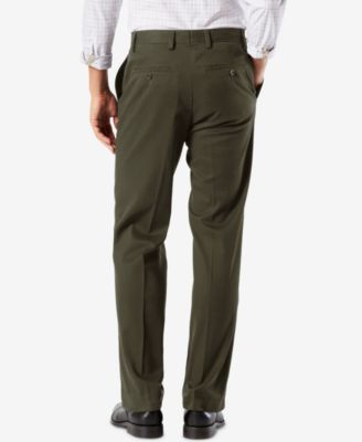 Men's Easy Classic Fit Khaki Stretch Pants
