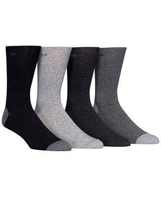 Calvin Klein Men's Heel Toe Socks 4-Pack - Macy's