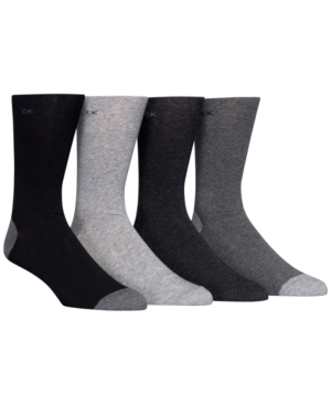 image of Calvin Klein Men-s Heel Toe Socks 4-Pack