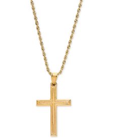 14k Gold Cross Necklace - Macy's