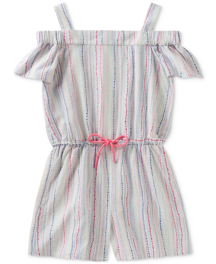 Calvin Klein Cold Shoulder Romper, Big Girls Macy's