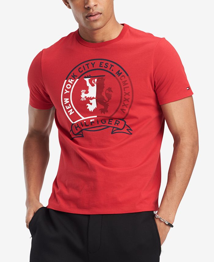Tommy Hilfiger Men's Lacrosse Graphic-Print T-Shirt, Created for Macy's ...