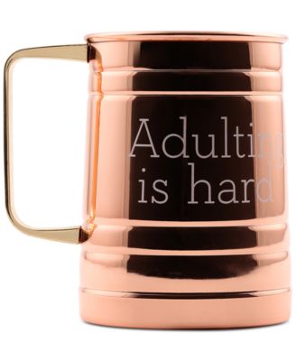 Thirstystone - 'Adulting Is Hard' Copper-Plated Mug