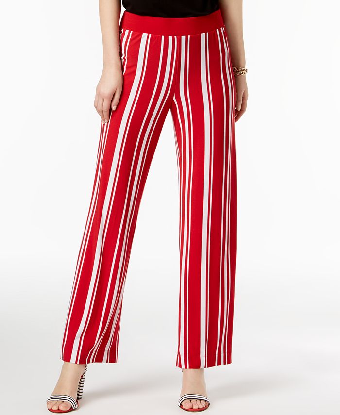 INC International Concepts I.N.C. Striped Soft Pants, Created for Macy ...