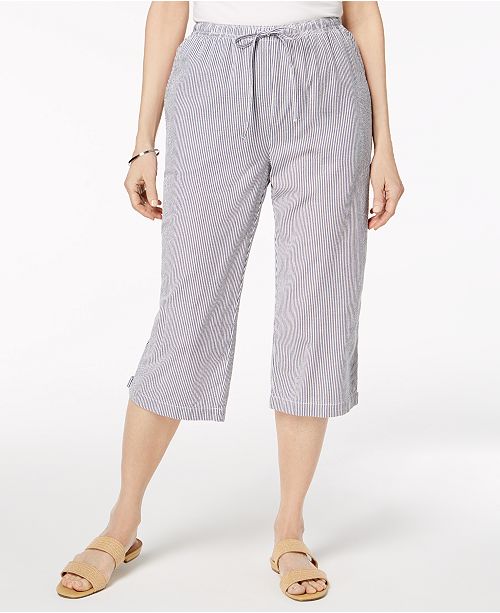 macy's karen scott petite capri pants